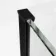 Vienna Matt Black Easy Clean 8mm Hinged Shower Enclosure 1100x800mm