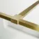 Munich Brushed Brass Framed 8mm Walk In Shower Enclosure 1400mm & 800mm Glass with Return Panel