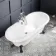 Grosvenor 1700mm Roll Top Bath - Black Claw Feet
