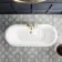 Grosvenor 1800mm Roll Top Bath - Brushed Brass Ball Feet