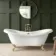 Tonbridge 1750mm Roll Top Bath - Brushed Brass Ball Feet