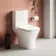 Boise Rimless Close Coupled Toilet With Premium Soft Close Slim Seat