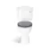 Lima Traditional Close Coupled Toilet With Dove Grey Wooden Seat