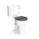 Lima Traditional Close Coupled Toilet With Graphite Grey Wooden Seat