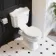 Lima Traditional Close Coupled Toilet With Cotton White Wooden Seat