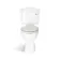 Lima Traditional Close Coupled Toilet With Cotton White Wooden Seat