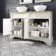 Lucia Chalk White Cabinet with Oak Effect Top 1200mm - Excludes Counter Top Basins