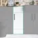 Harper Gloss White Side Cabinet Unit 300mm - Black Accents