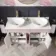 Bermuda Cashmere Pink Vanity with Marble Top & Oval Counter Top Basin 1200mm - Brass Knurled Handles