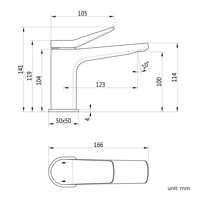 Aire Matt Black Basin Mixer Tap