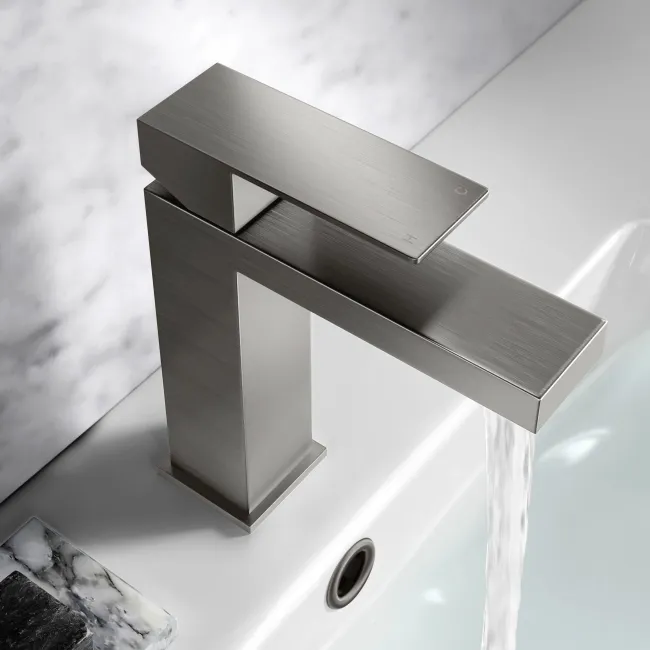 Dart Gunmetal Grey Basin Mixer Tap
