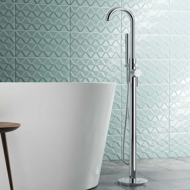 Trent Chrome Freestanding Bath Shower Mixer Tap