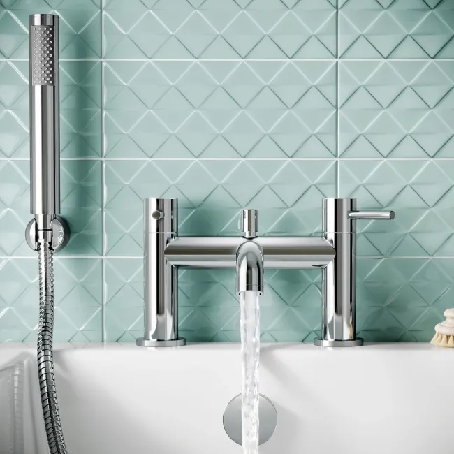 Selma Chrome Bath Filler & Handheld Shower