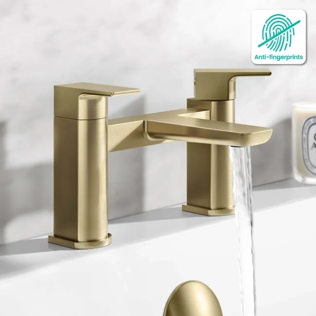 Ribble Brushed Brass Bath Filler