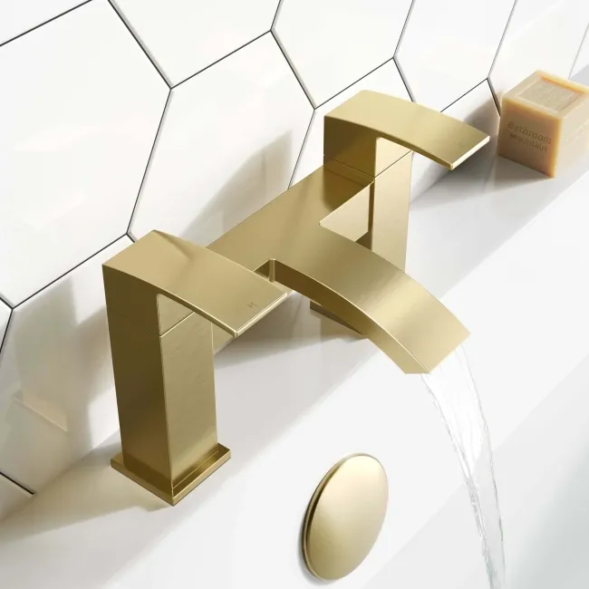 Brora Brushed Brass Bath Filler