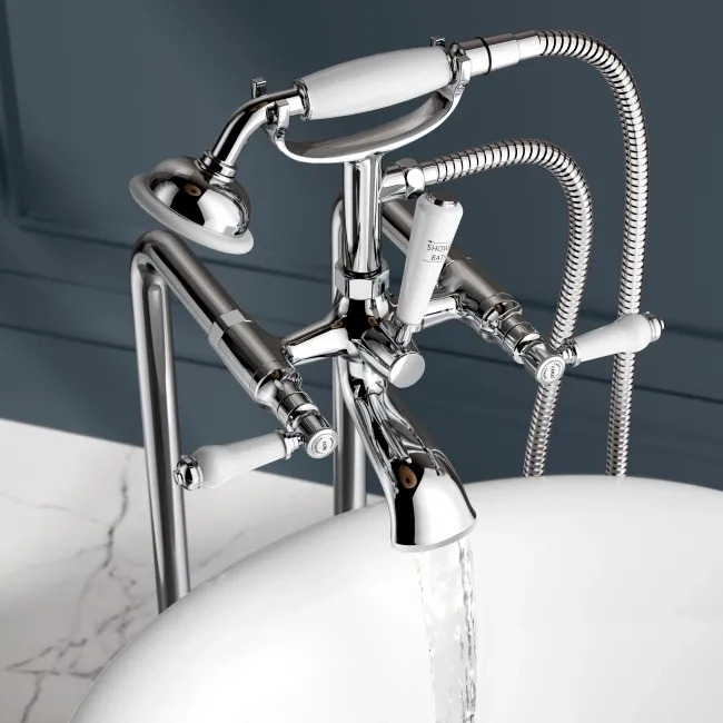 Beauly Chrome Freestanding Bath Shower Mixer Tap