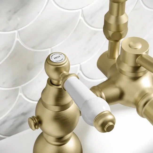 Beauly Traditional Brushed Brass Bath Shower Mixer Tap