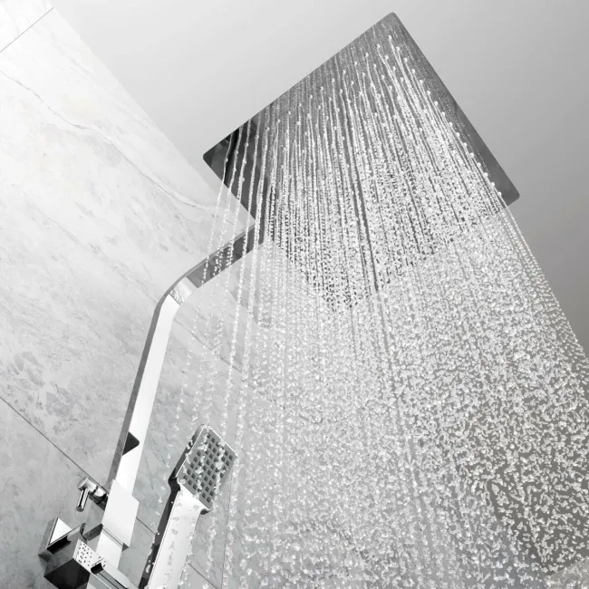 Galway Premium Square Thermostatic Shower with Large 300mm Head