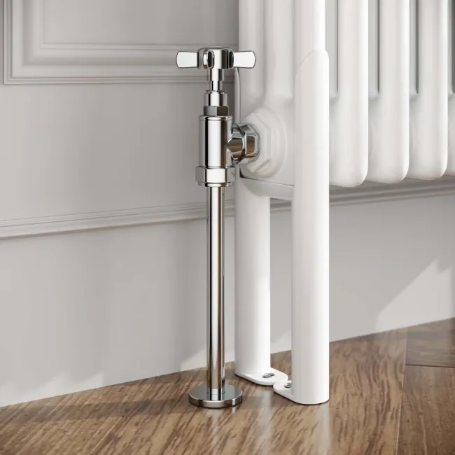 Athens White Triple Column Vertical Traditional Radiator 1800x470mm