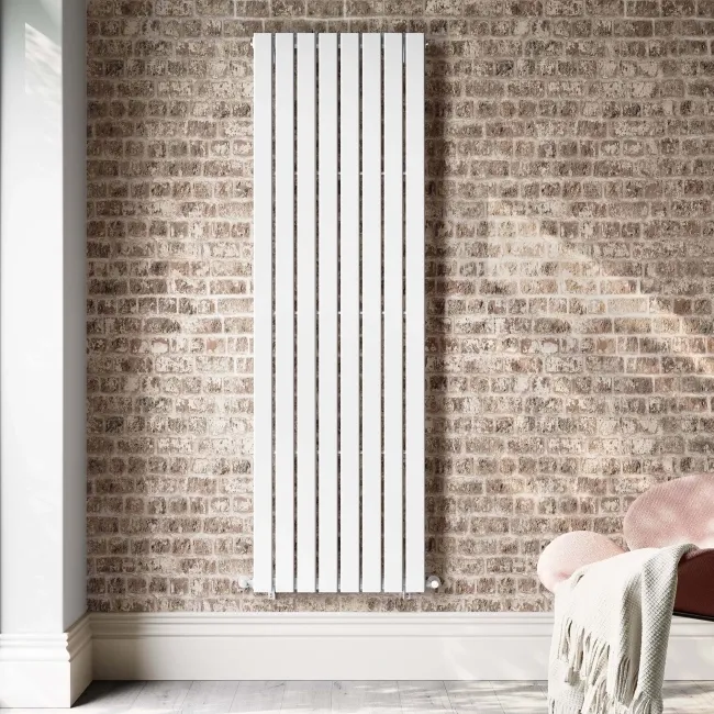 Faro White Single Flat Panel Vertical Radiator 1800x560mm