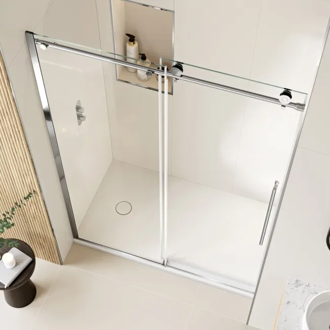 Prague 8mm Soft-Closing Sliding Shower Door 1400mm