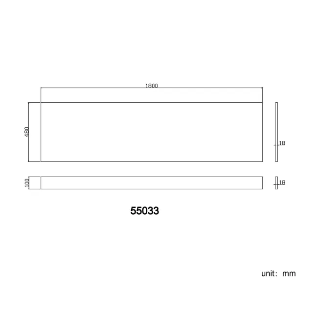 Gloss White Wooden Bath Front Panel 1800mm