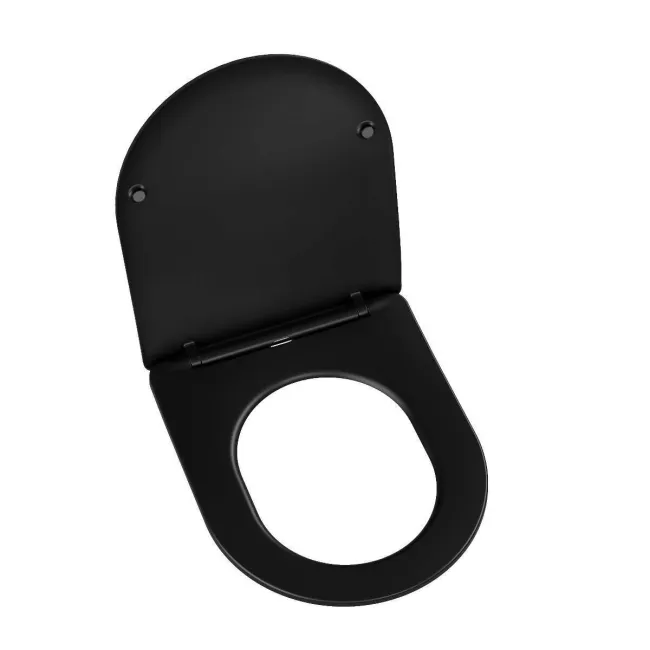 Boston Matt Black Quick Release Premium Soft Close Slim Toilet Seat