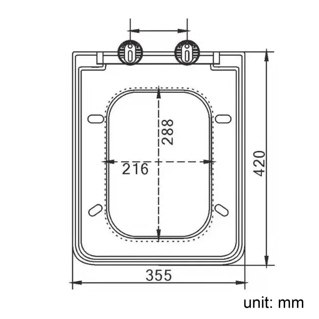 Nevada Quick Release Premium Soft Close Toilet Seat