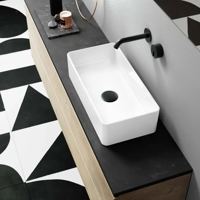 Cleveland Rectangular Counter Top Basin 465mm