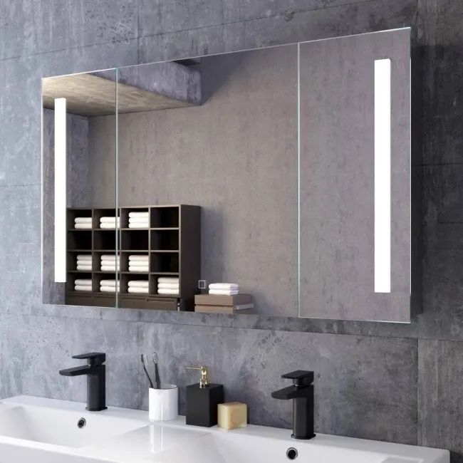Emielia Illuminated LED Mirror Cabinet 600x1000mm