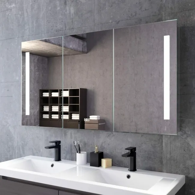 Emielia Illuminated LED Mirror Cabinet With BLUETOOTH Speaker 650x1200mm
