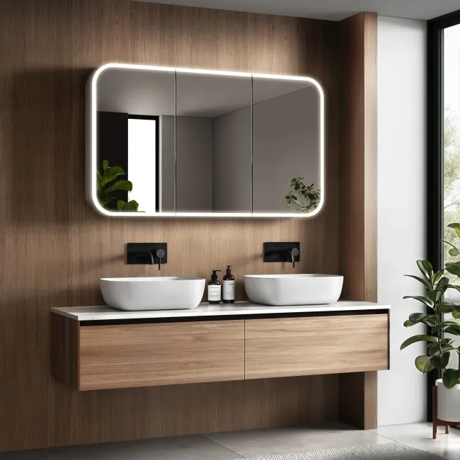 Willow Illuminated LED Mirror Cabinet With BLUETOOTH Speaker & USB Port 700x1200mm