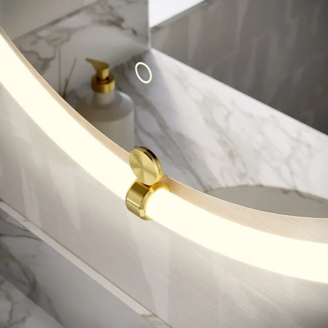 Frankie Round Illuminated LED Mirror 800mm