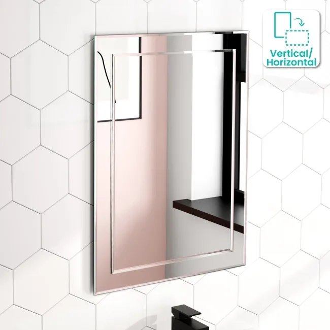 Abbie Silver Mirror 700x500mm