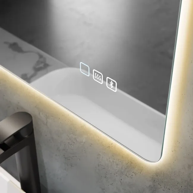 Clara Illuminated LED Mirror With BLUETOOTH Speaker 700x500mm