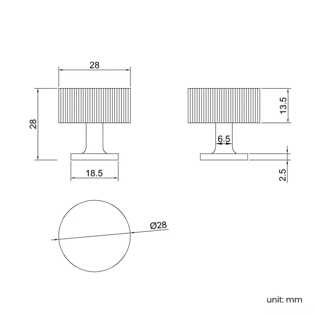 Chrome Furniture Handle