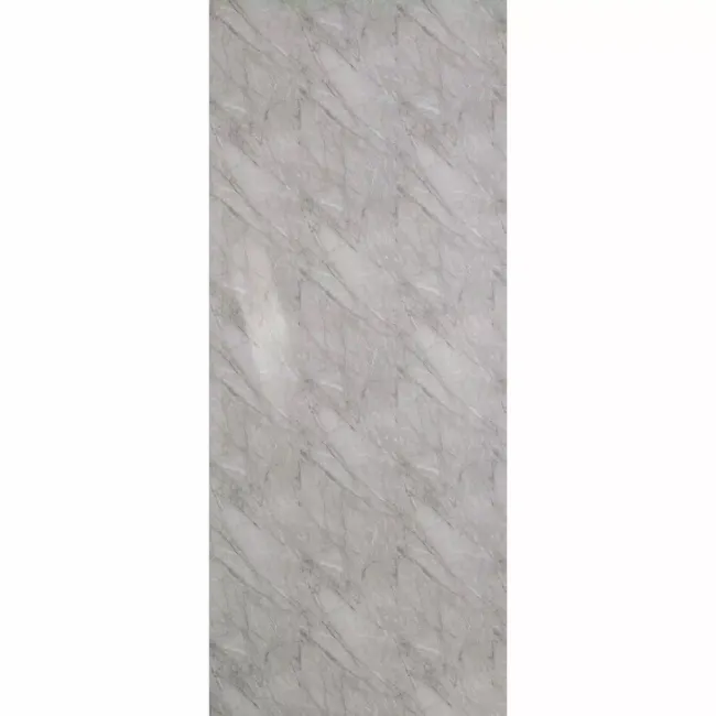 Trepanel Aqua® Gloss Light Grey Marble Effect PVC Shower Wall Panel