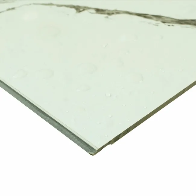 Trepanel Aqua Luxe® Calacatta Marble Effect Satin Embossed SPC Wall Panel 4 Pack (Covers 2.80 SQM)