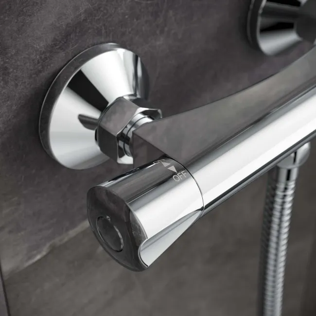 Lismore Round Thermostatic Shower Set With Multi-function Hand Shower