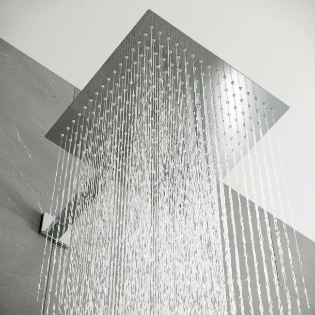 Galway Premium Chrome Square Thermostatic Shower Set - 300mm Head & Hand Shower