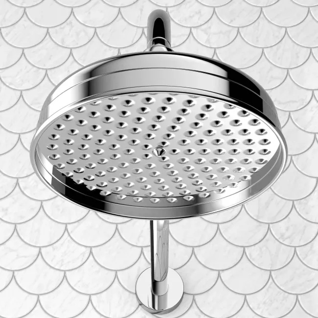 Shannon Premium Traditional Thermostatic Shower Set - 200mm Head & Slider Shower
