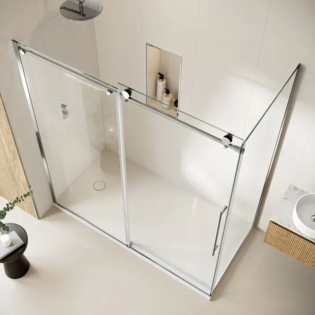 Prague 8mm Soft Closing Sliding Shower Enclosure 1700x800mm