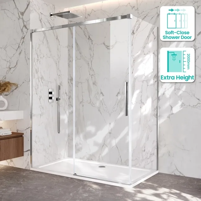 Lisbon 8mm Sliding Shower Enclosure 1600x900mm