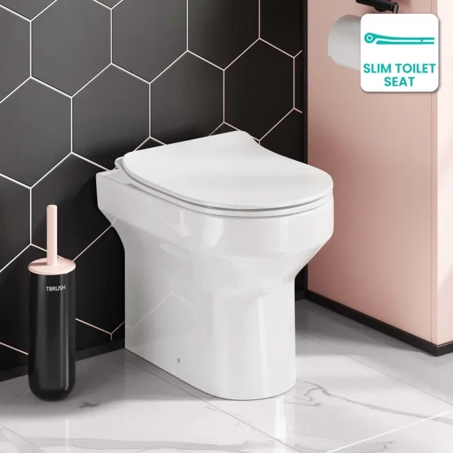 Denver Back To Wall Toilet With Soft Close Slim Seat