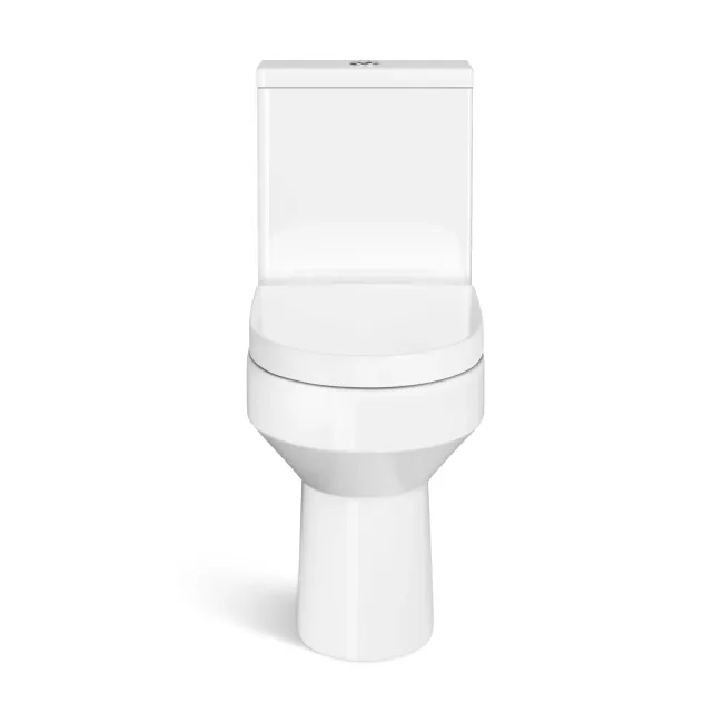 Denver Rimless Fully Back to Wall Close Coupled Toilet With Soft Close Seat
