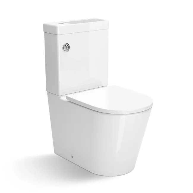 Loma 2-In-1 Combined Wash Basin & Rimless Toilet With Premium Soft Close Seat