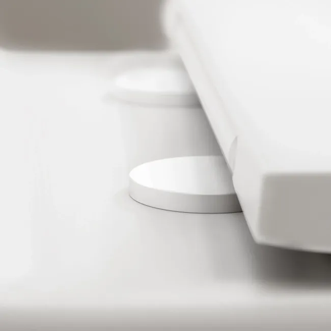 Loma Matt White Rimless Back To Wall Toilet With Premium Soft Close Slim Seat