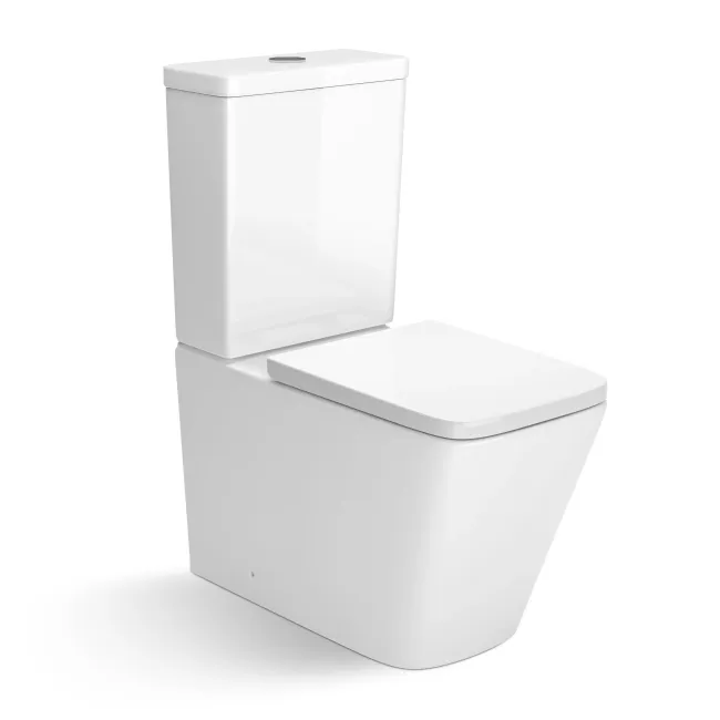 Kent Rimless Close Coupled Toilet With Premium Soft Close Seat