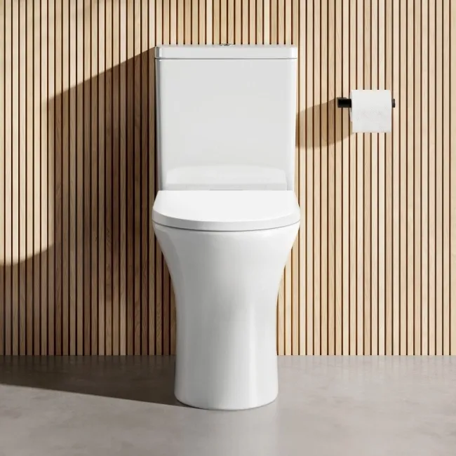 Brooklyn Rimless Comfort Height Close Coupled Toilet With Soft Close Seat