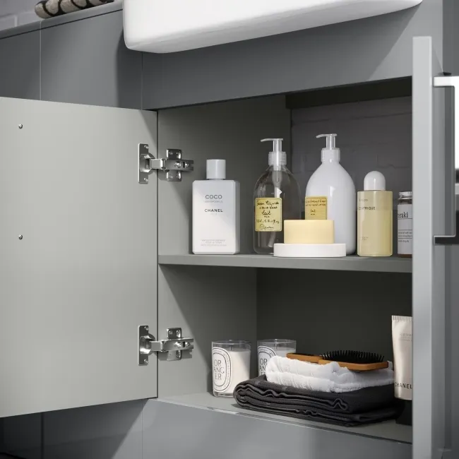 Harper Stone Grey Combination Vanity Basin and Aruba Toilet 1500mm